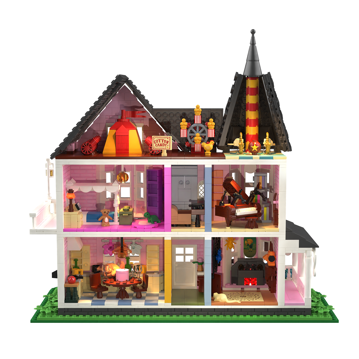 Pink Palace House Building Set