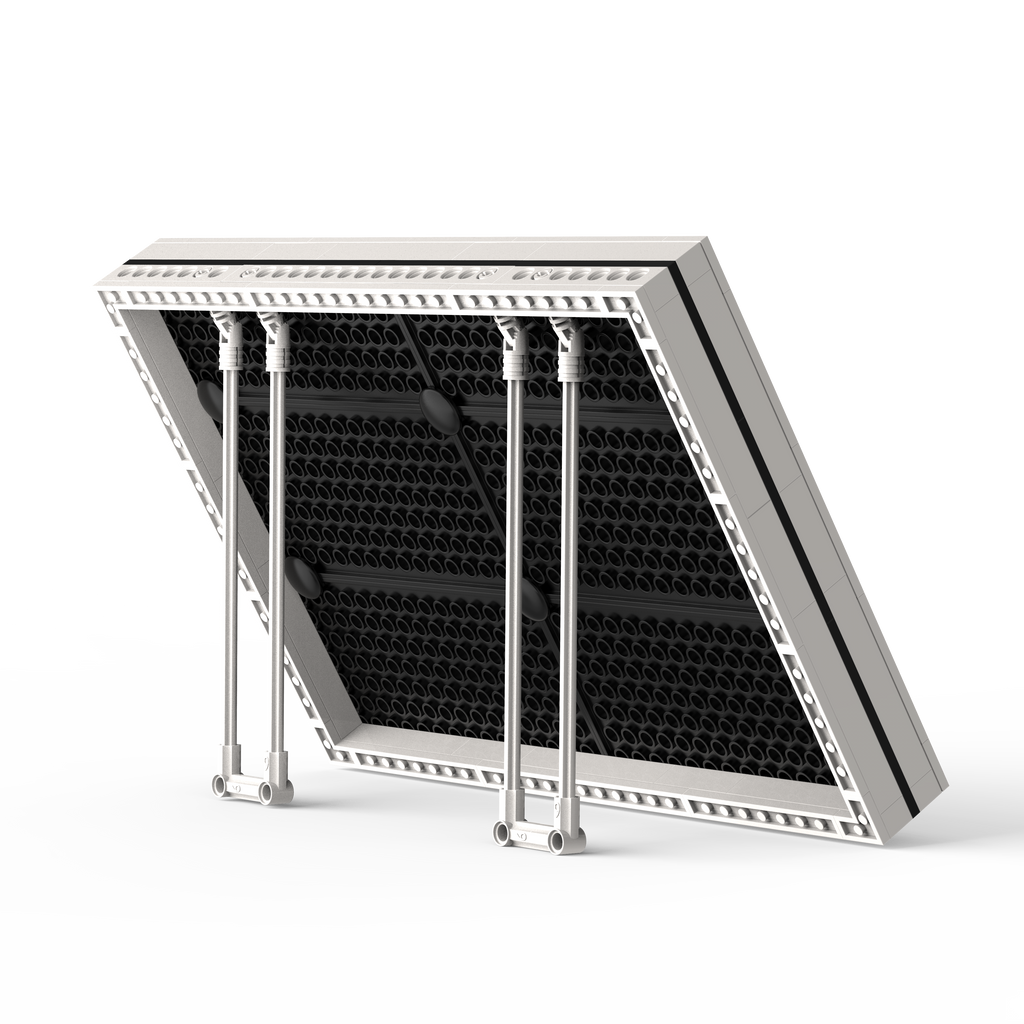 Brick art rear support stand